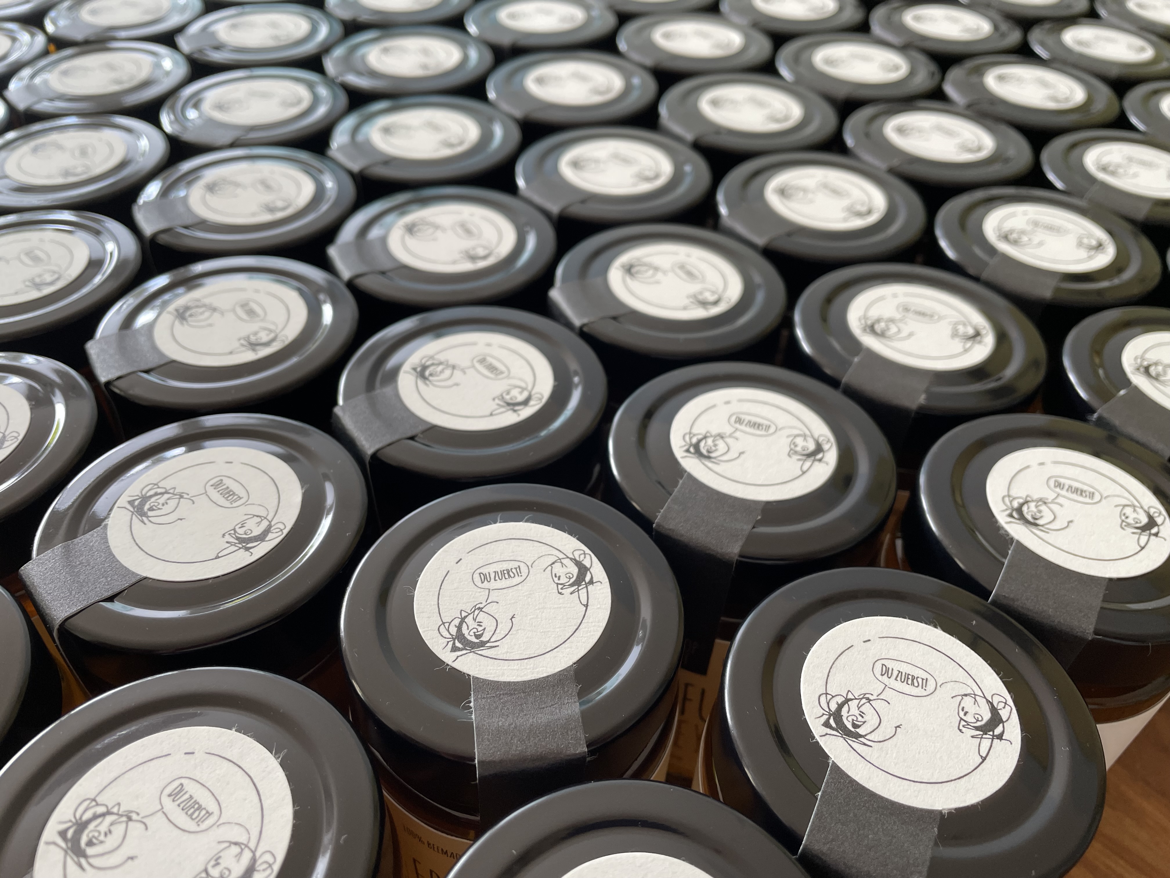 Glasansicht von oben.